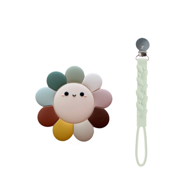 Loulou Lollipop Daisy Silicone Teether Set - Daisy Multi Set