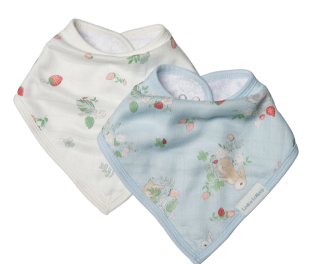 Loulou Lollipop Bandana Bib Set - Some Bunny Loves You*