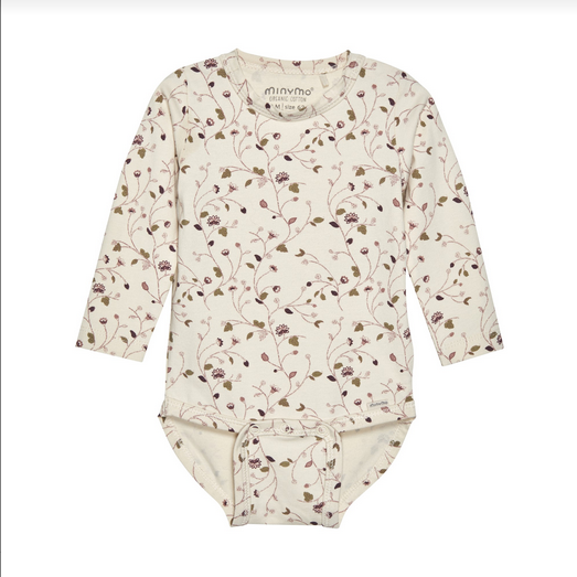 Minymo Baby Girls Sandshell L/S Bodysuit 204
