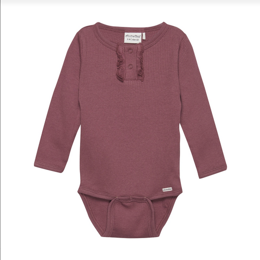 Minymo Baby Girls Roan Rouge Bodysuit 206*