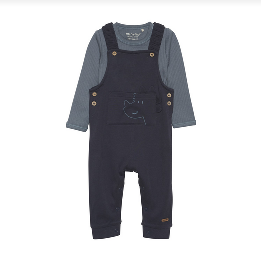 Minymo Baby Boys Dark Navy 2pc Set