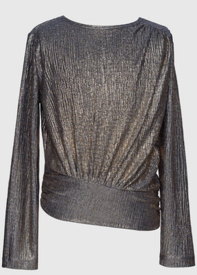 Hannah Banana Girls L/S Shimmer Top 427*