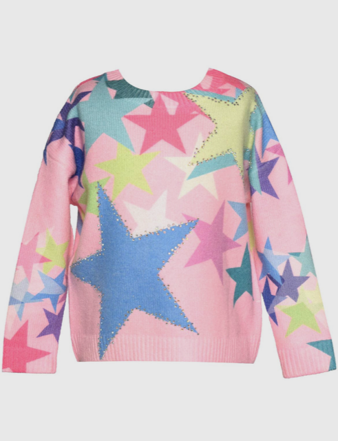 Hannah Banana Girl Star Sweater w/Rhinestones 138*