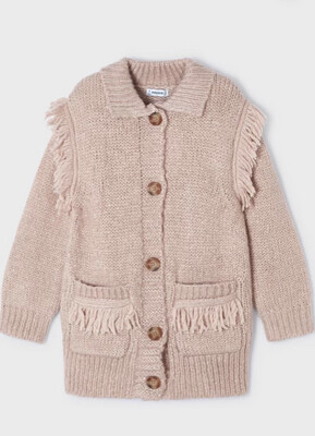 Mayoral Girls Hazelnut Knit Cardigan 4311*
