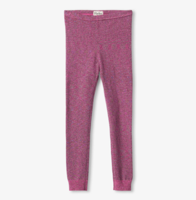 Hatley Girls Pink Glitter Cable Knit Leggings 438*