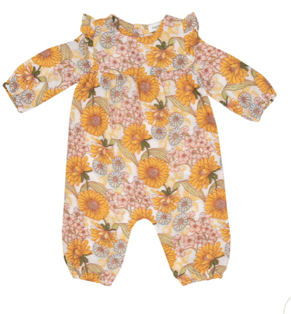 Angel Dear Ruffle Sleeve Romper Sunflower Child*