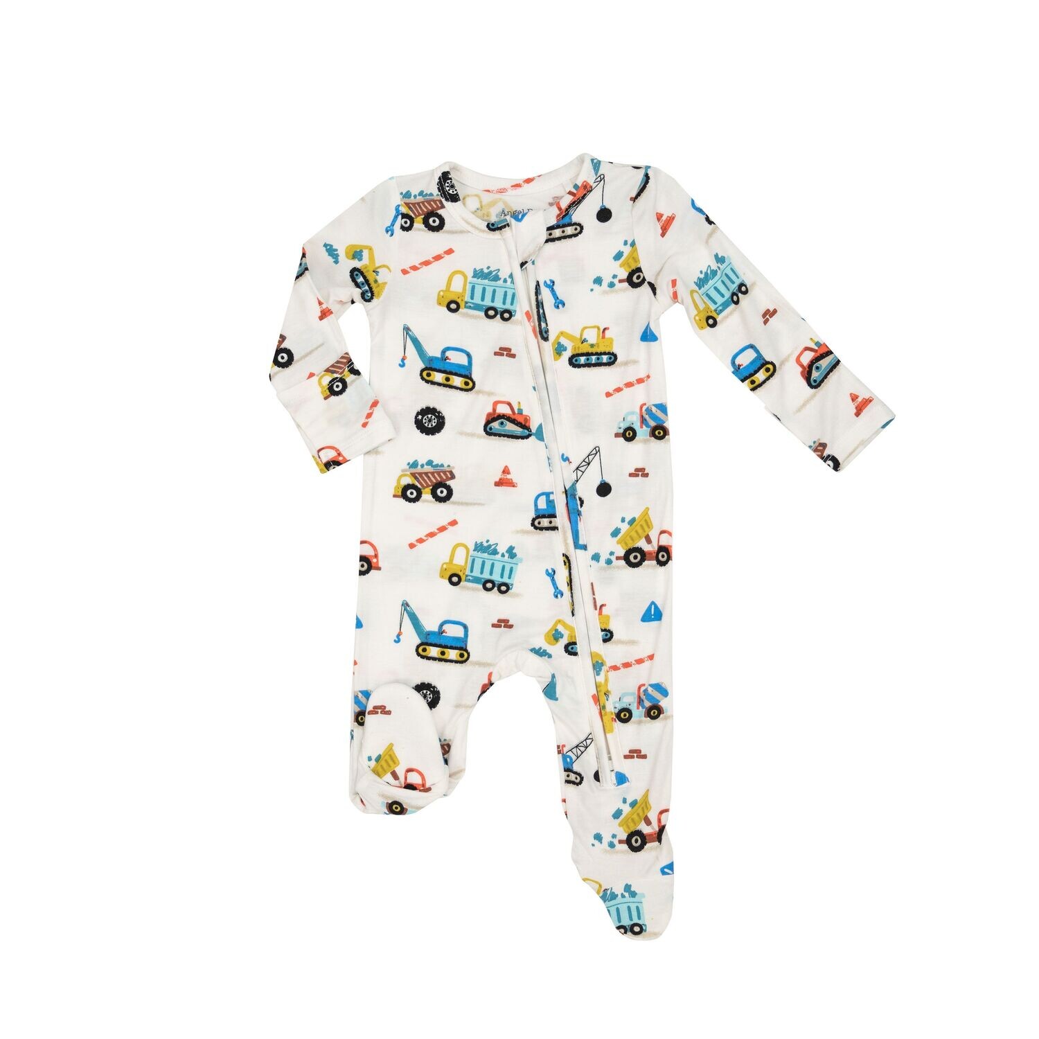 Angel Dear Crayon Construction Trucks Blue Footie*