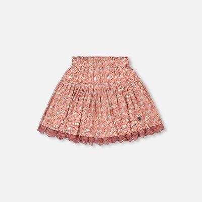 Deux Par Deux Girls Liberty Flowers Skirt G81*
