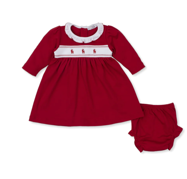 Kissy Baby Girls Red Holiday Dress Set 223I*