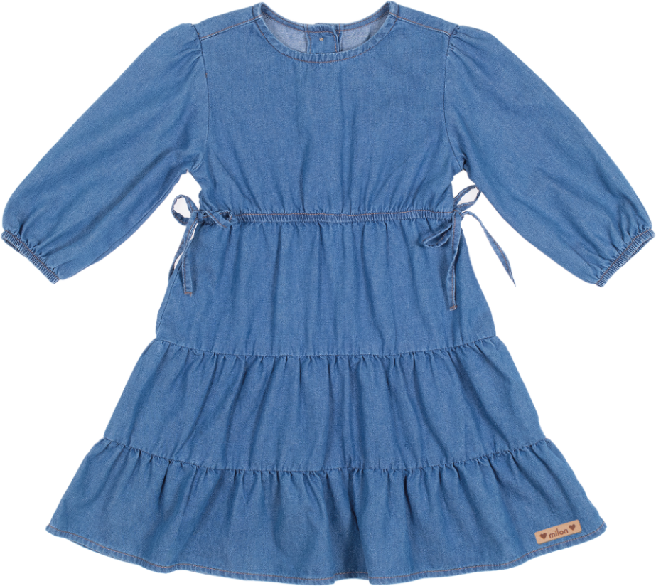 Milon Girls Blue Denim Jean Dress 076*
