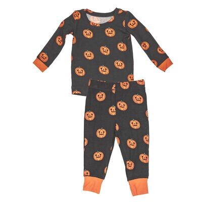 Angel Dear Jack-O-Lantern L/S Black PJ Set*
