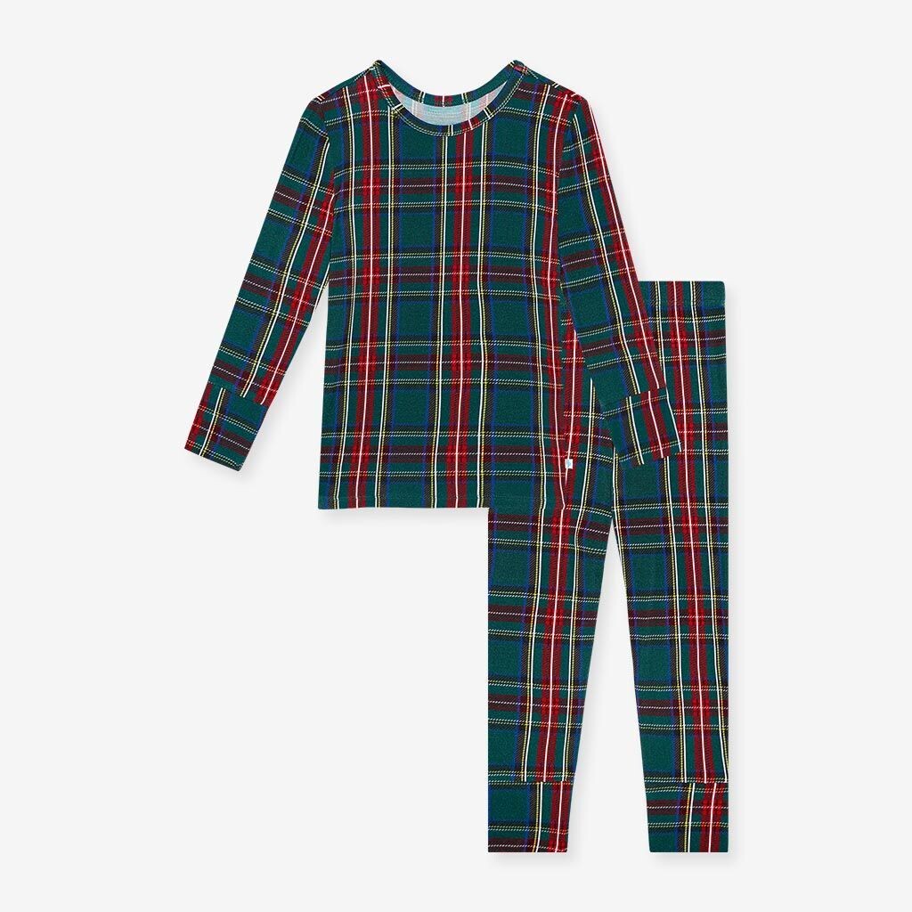 Posh Peanut Boys Tartan Plaid L/S PJs*