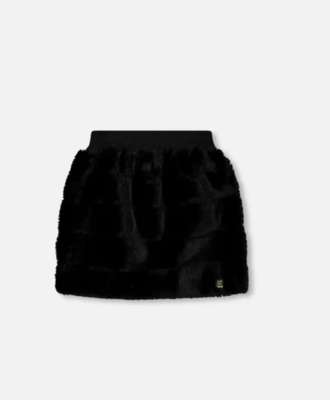 Deux Par Deux Girls Faux Fur Skirt O80*