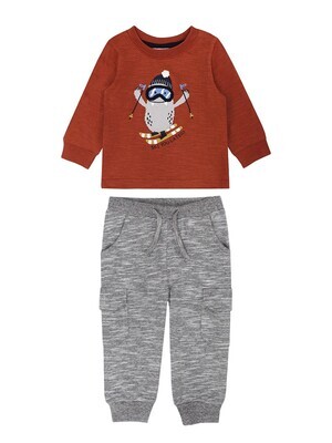 Minibamba Boys Ski Monster Shirt & Pant Set 27096