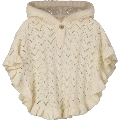 Ettie &amp; H Girls Cream Loveday Poncho 46A*