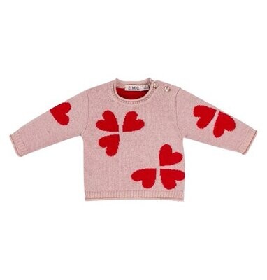 EMC Baby Girls Heart Knit Sweater &amp; Red Pant 904*