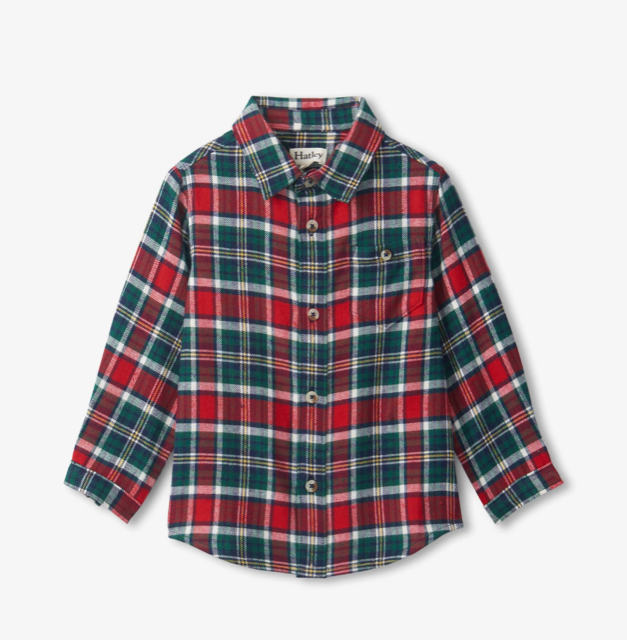 Hatley Baby Boys Winter Plaid Shirt 548*