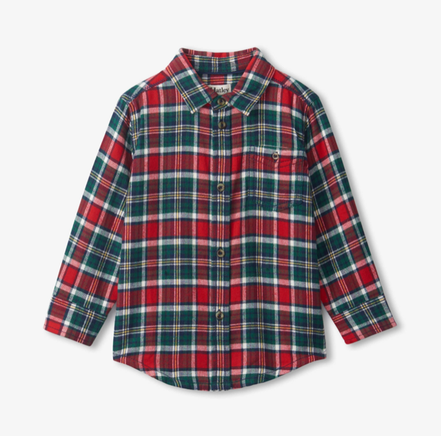 Hatley Boys Celebration Plaid Shirt 252*