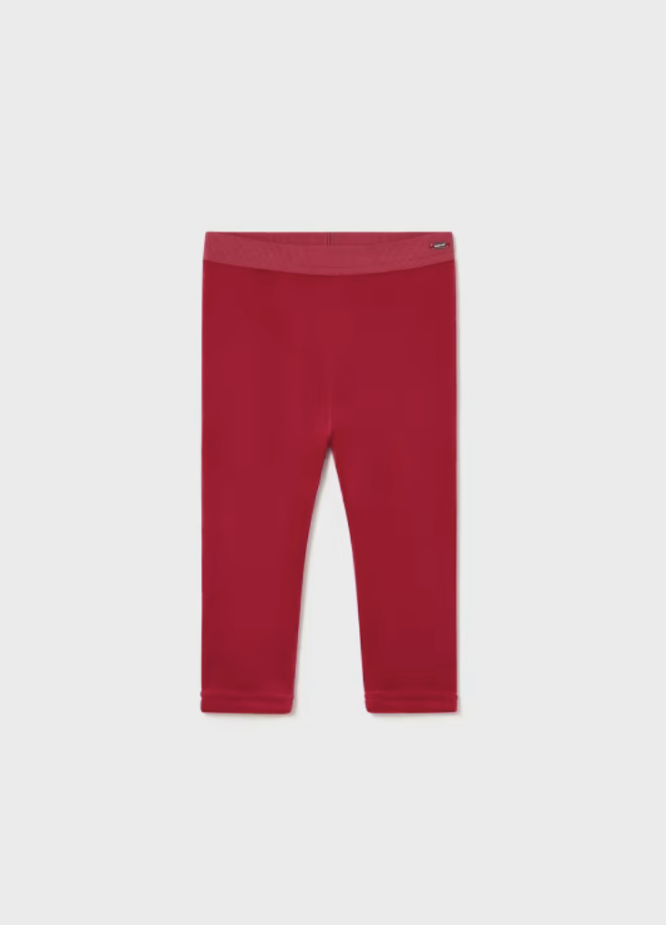Mayoral Baby Girl Red Basic Velvet Leggings 727*