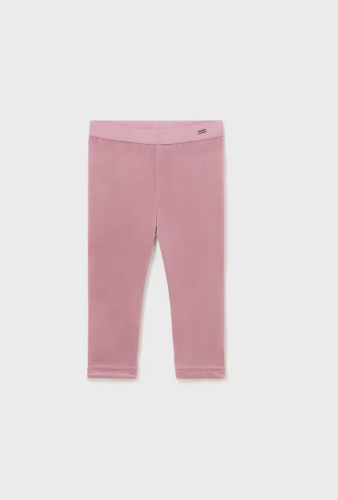 Mayoral Baby Girl Blush Basic Velvet Leggings 727*
