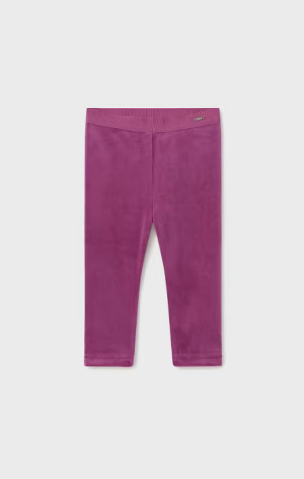 Mayoral Baby Girl Magenta Velvet Leggings 727*