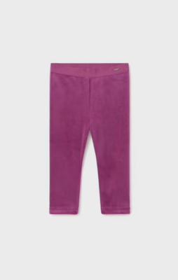 Mayoral Baby Girl Magenta Velvet Leggings 727*