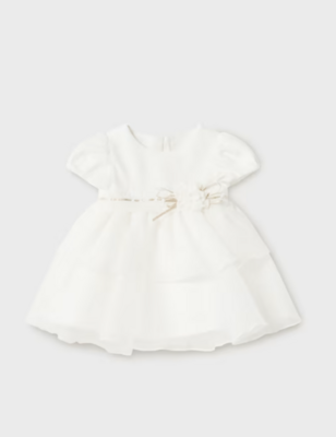 Mayoral Baby Girls Natural Velvet Dress 2857*