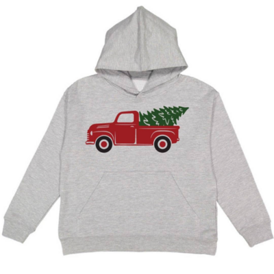 Sweet Wink Christmas Tree Truck Hoodie*