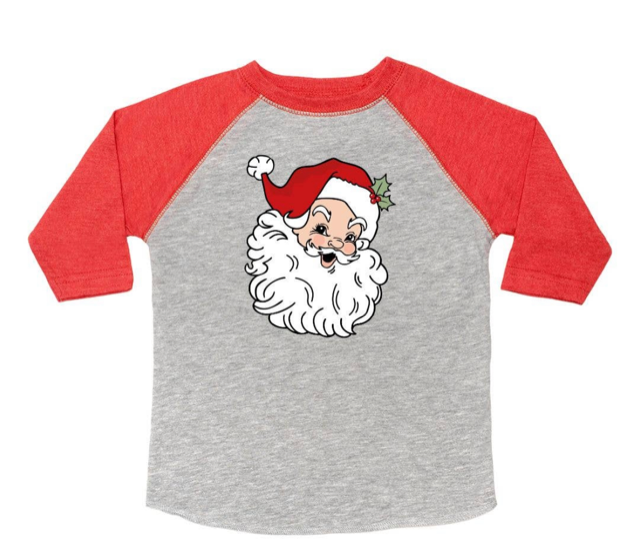 Sweet Wink Retro Santa  3/4 Shirt *