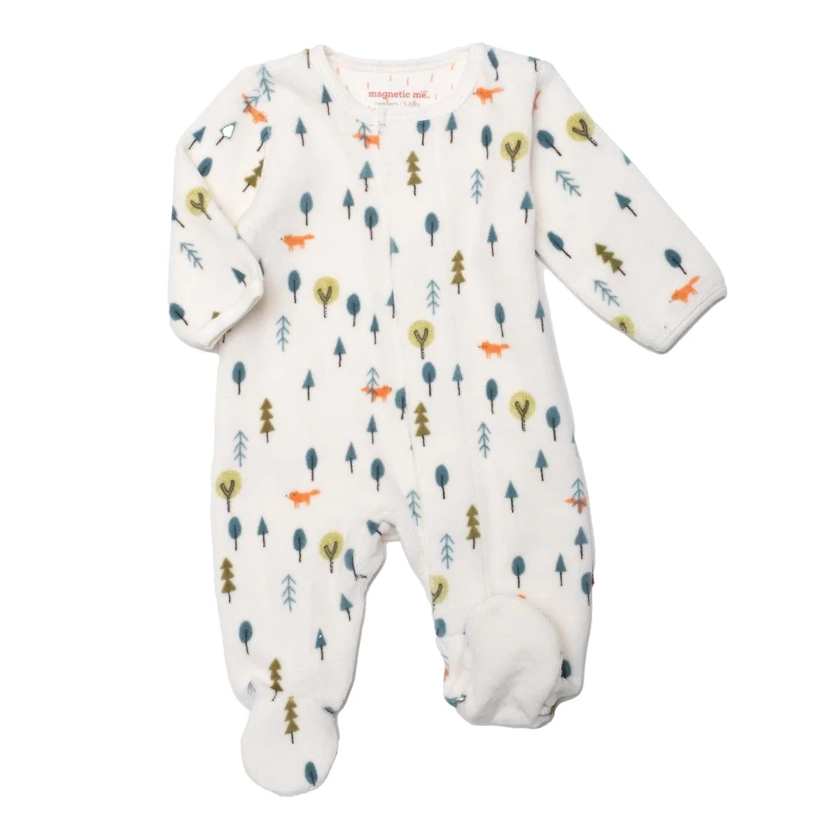 Magnetic Me Baby Boy Forest Baby Velour Footie
