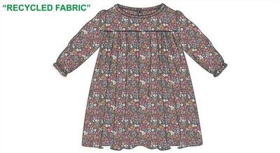 Losan Baby Girls Twill Floral Print Dress 23010*