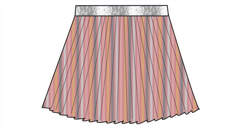 Losan Girls Pink Skirt 23005
