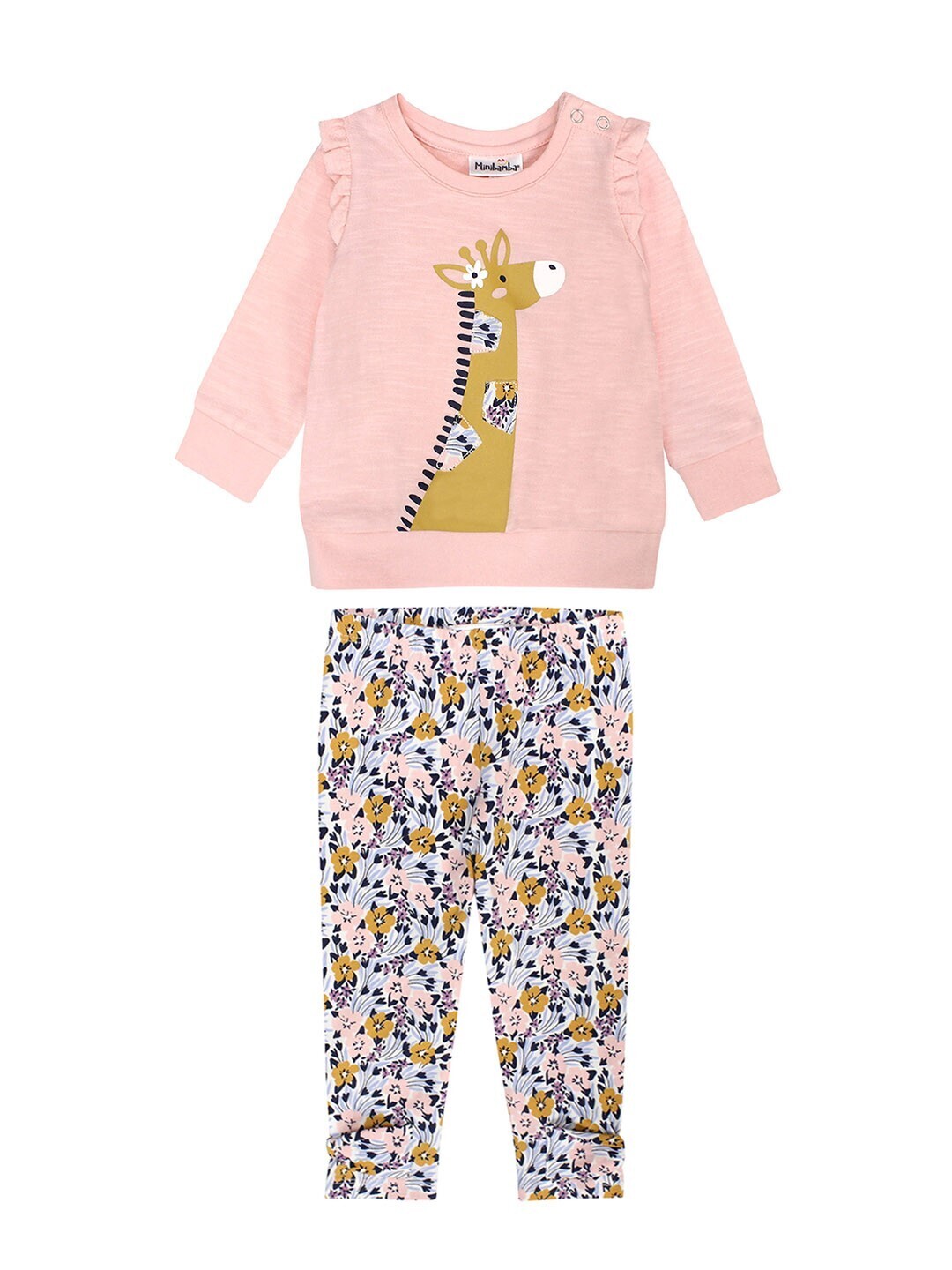 Minibamba Giraffe Top &amp; Legging Set*