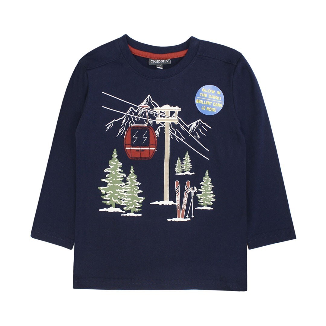 CR Sports Boys Ski Lodge Glow In The Dark Shirt *