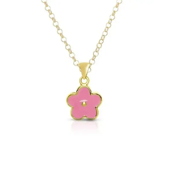 Lily Nily Flower Pendant -Pink