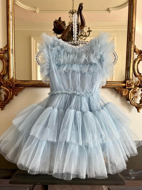 Ooh La La Baby Girls Cosetta Sky Dress 319*