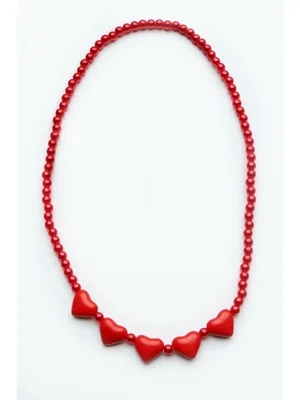 Sparkle Sisters Heart Necklace - Red* 