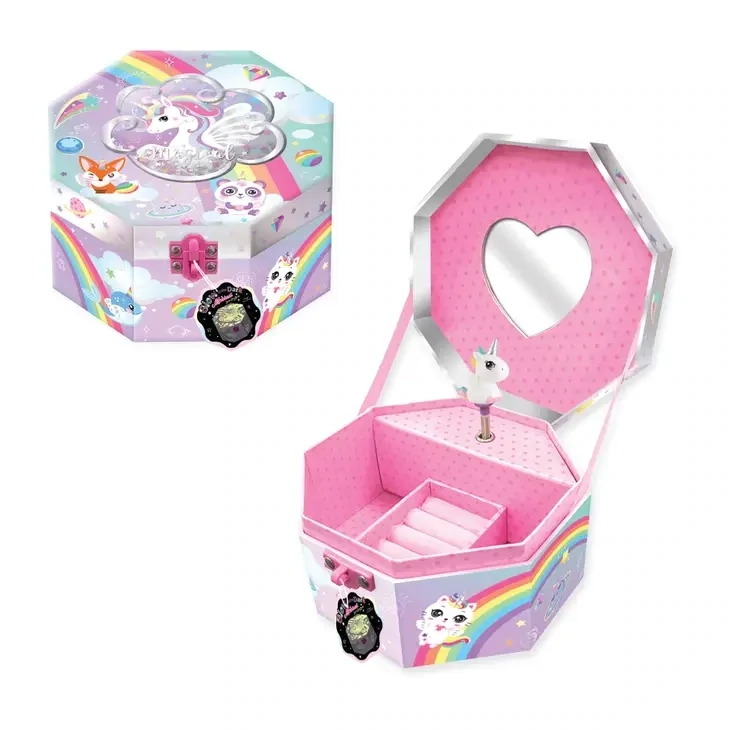 Hot Focus Musical Jewelry Box with Figurine, Glow in the Dark 301GD*