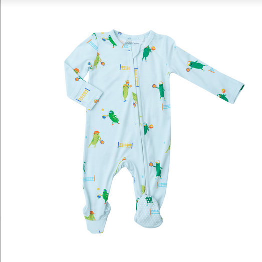 Angel Dear Baby Pickleball 2/way Zip Footie