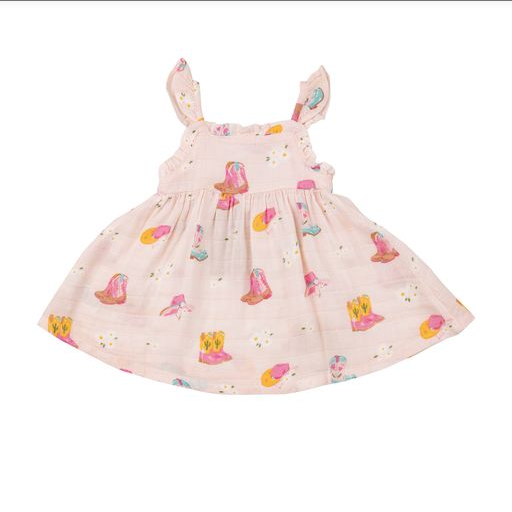 Angel Dear Girls Daisy Boots Ruffle Sundress