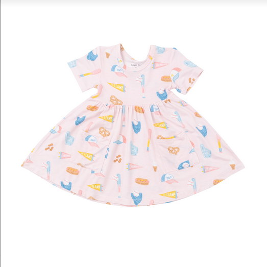 Angel Dear Baby Girls Softball Twirly Dress