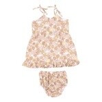 Angel Dear Baby Girls Natural Retro Twirly Dress