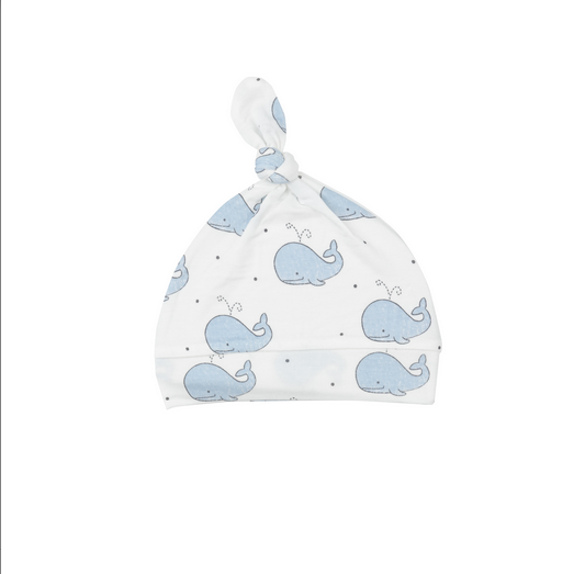 Angel Dear Baby Bubbly Whale Blue Knotted Hat