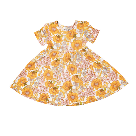 Angel Dear Baby Girls Sunflower Child Twirly Dress