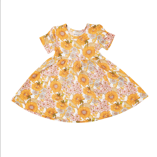 Angel Dear Girls Sunflower Child Twirly Dress