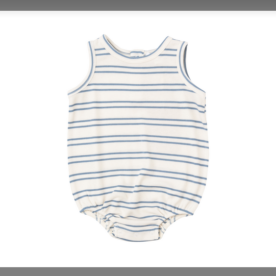 Angel Dear Baby Anchor Rib Stripe Tank Bubble