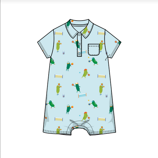 Angel Dear Baby Pickleball Polo Shortie
