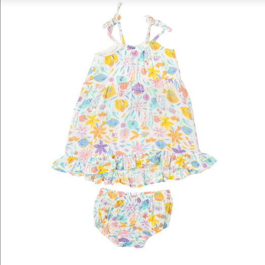 Angel Dear Girls Tropical Fish Twirly Dress