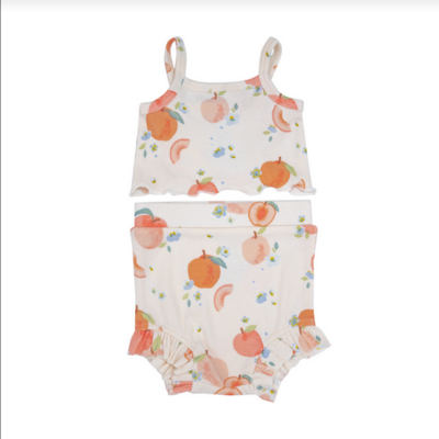 Angel Dear Baby Girl Spring Peaches Top &amp; Short