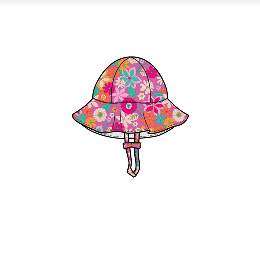 Angel Dear Baby Tropical Retro Floral Sunhat